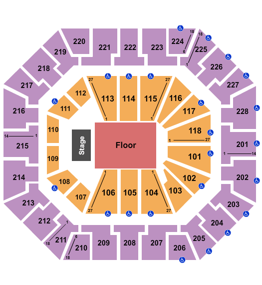 Colonial Life Arena Journey Seating Chart
